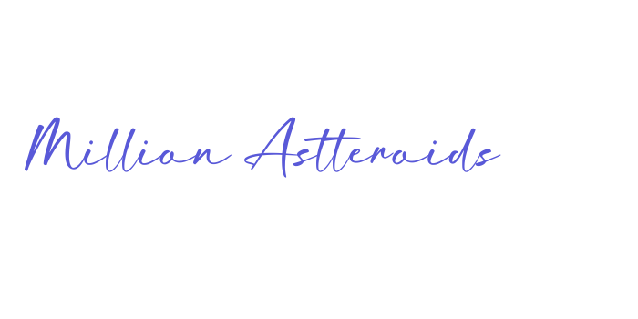 Million Astteroids Font Download