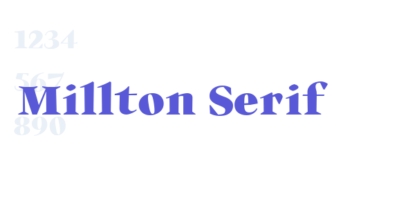 Millton Serif font free