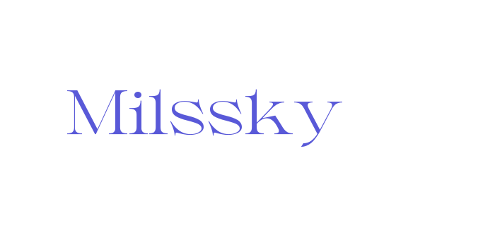 Milssky Font Download