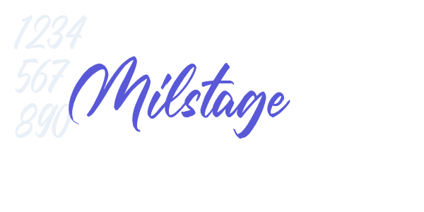 Milstage font free