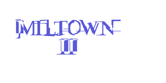 Miltown II Font Download