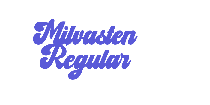 Milvasten Regular Font Download