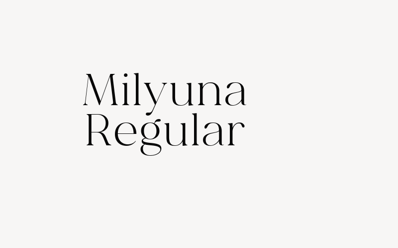 Milyuna Regular Font