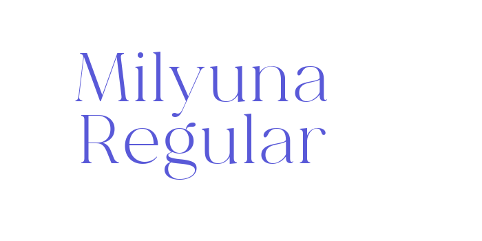 Milyuna Regular Font