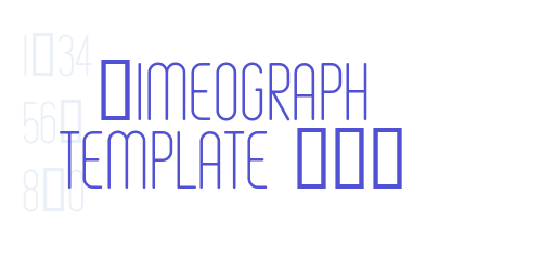 Mimeograph Template JNL-font-download