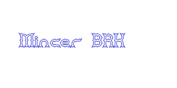 Mincer BRK Font Download