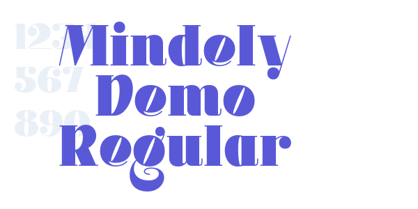 Mindely Demo Regular font free