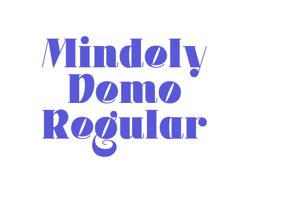 Mindely Demo Regular Font