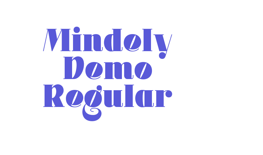 Mindely Demo Regular Font