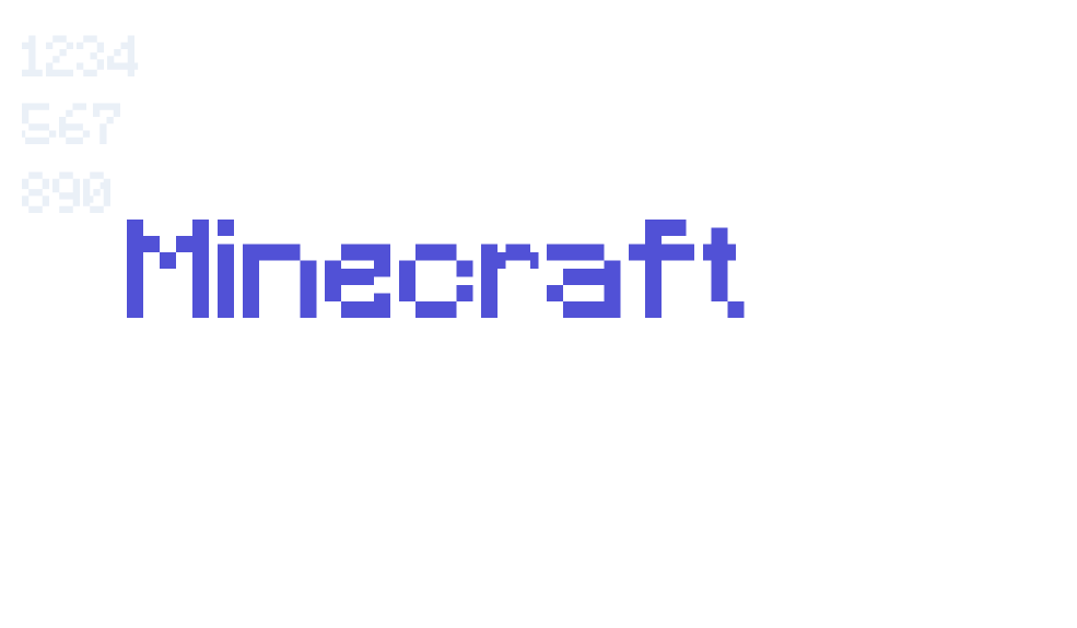 Minecraft-font-download