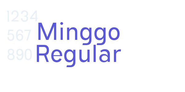 Minggo Regular font