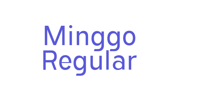 Minggo Regular Font Download