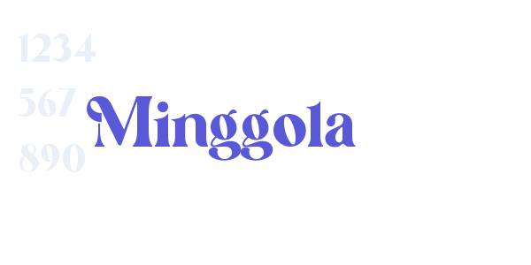 Minggola font free