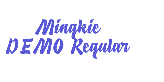 Mingkie DEMO Regular Font Download