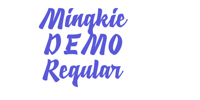 Mingkie DEMO Regular Font