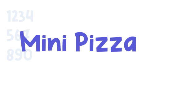 Mini Pizza font free