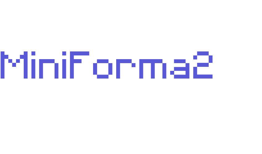 MiniForma2 Font Download