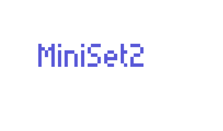 MiniSet2 Font Download