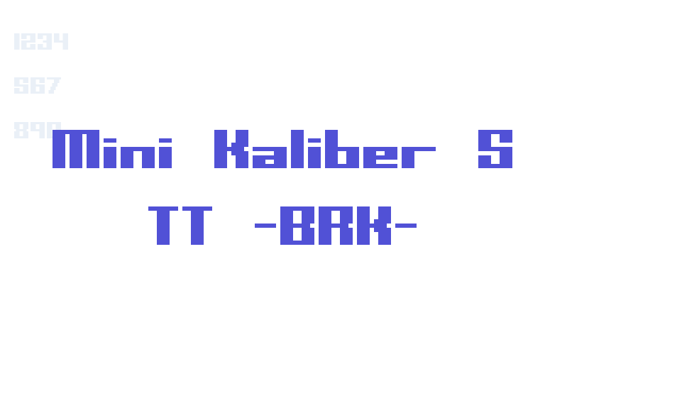 Mini Kaliber S TT -BRK--font-download