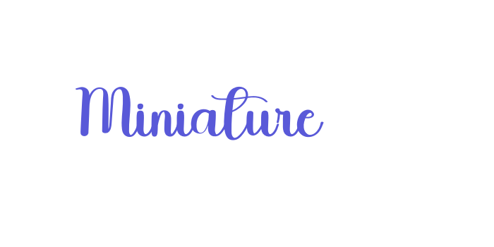 Miniature Font