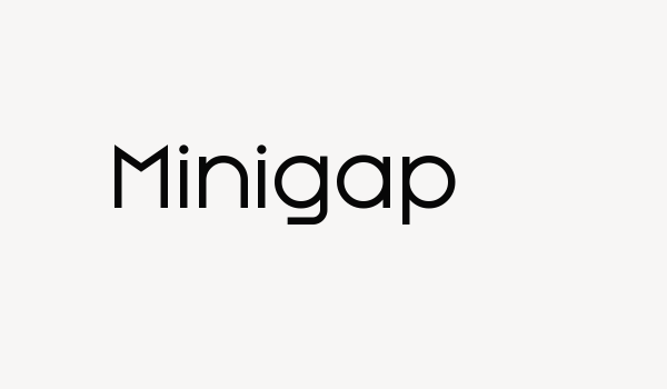 Minigap Font