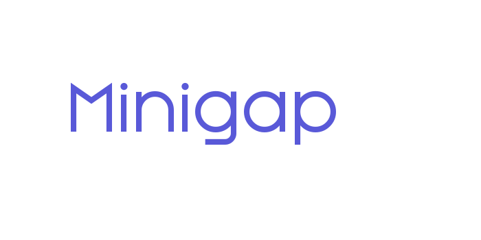 Minigap Font