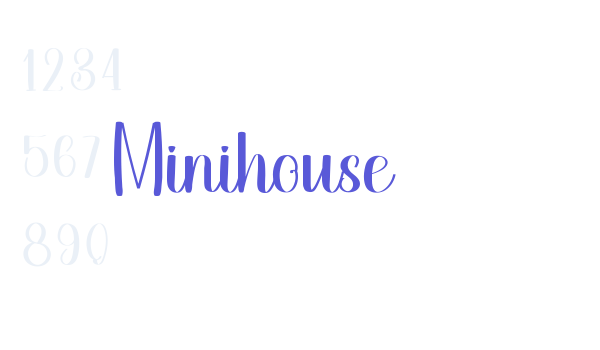 Minihouse Font