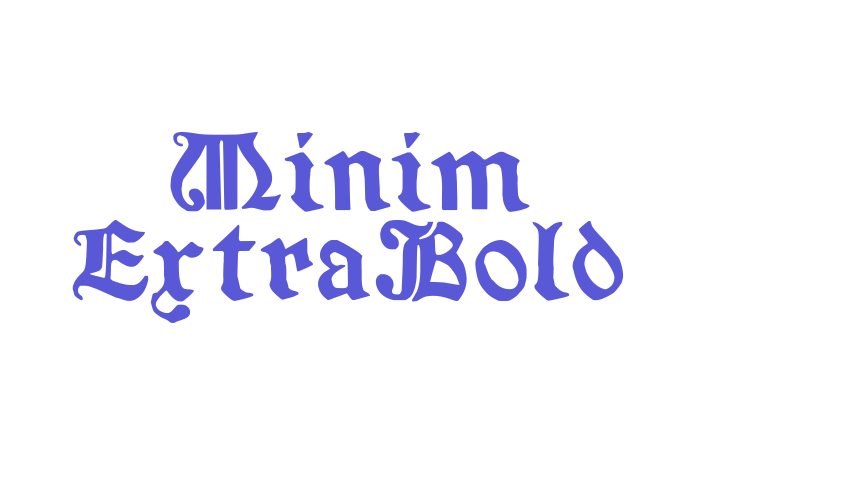 Minim ExtraBold Font