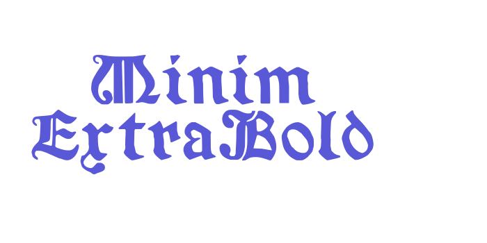 Minim ExtraBold Font Download