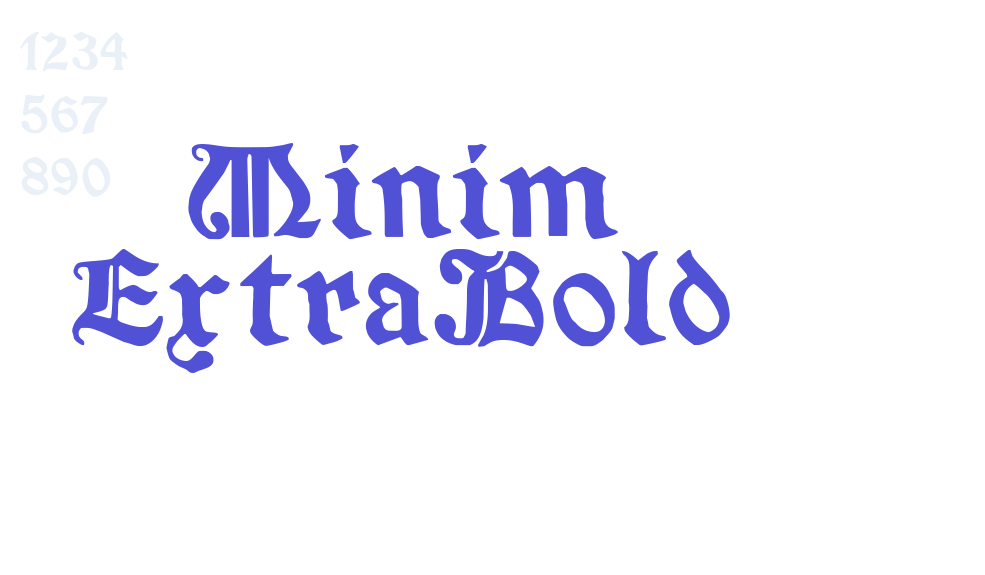 Minim ExtraBold-font-download