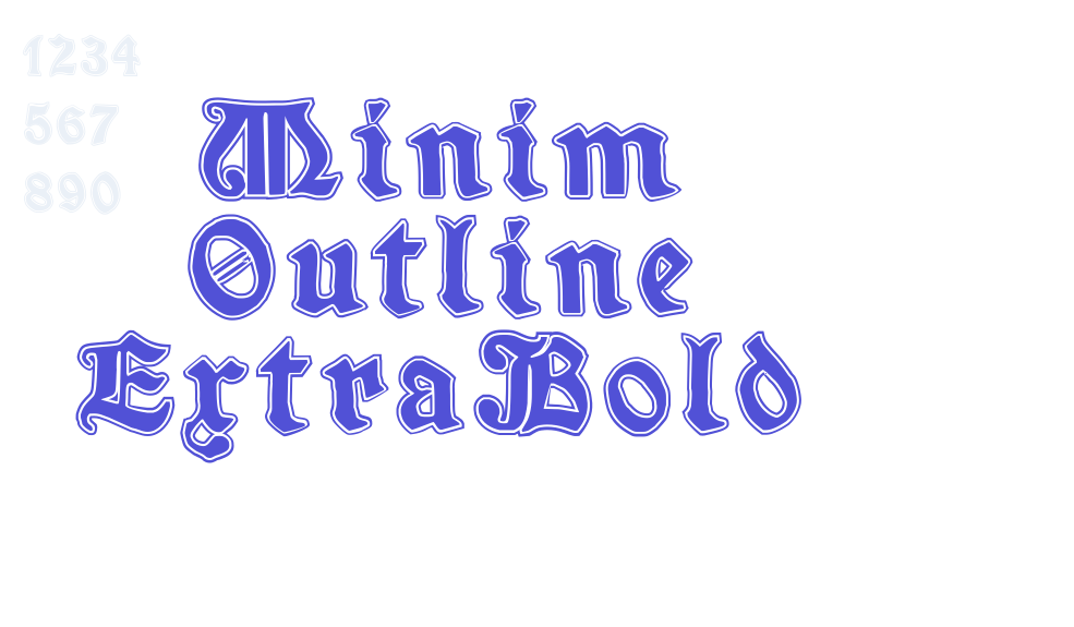 Minim Outline ExtraBold-font-download