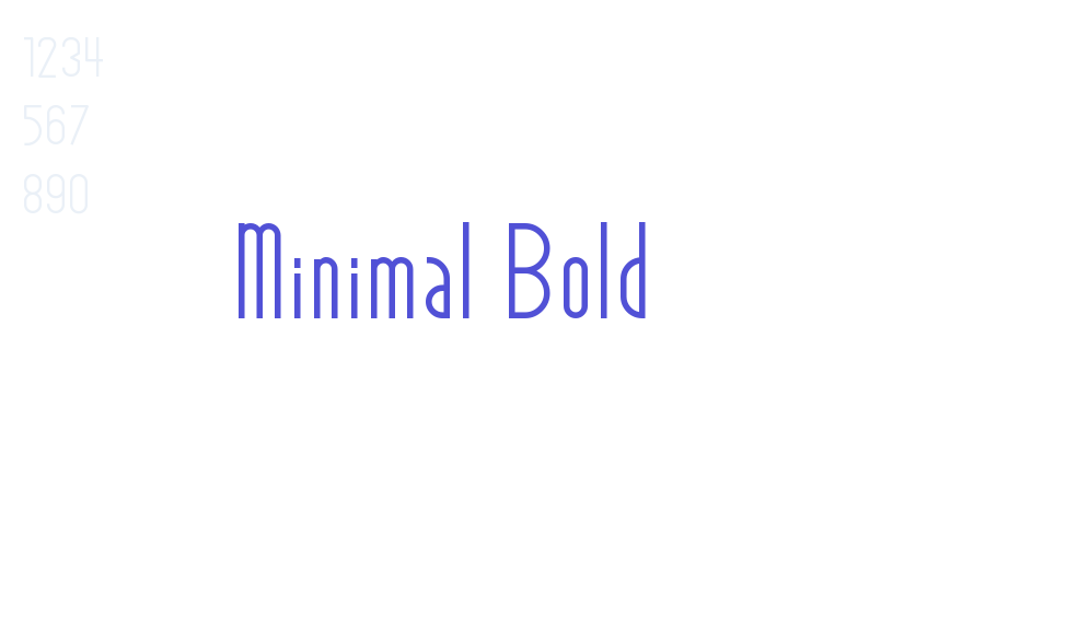 Minimal Bold-font-download