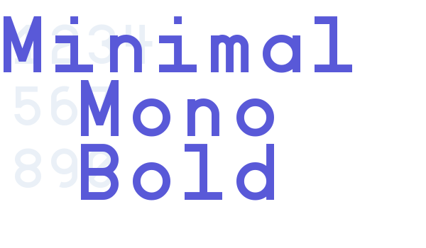 Minimal Mono Bold font free