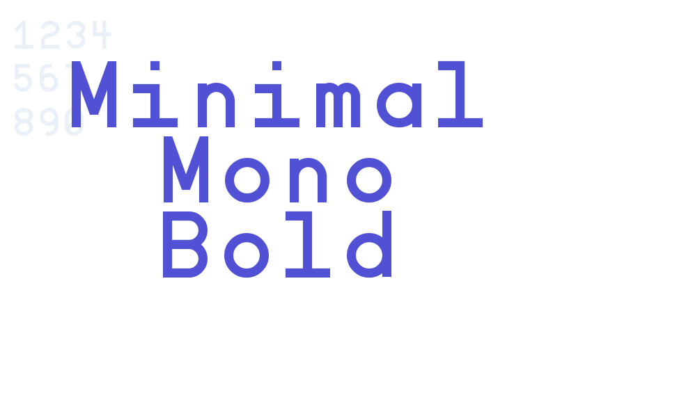 Minimal Mono Bold-font-download