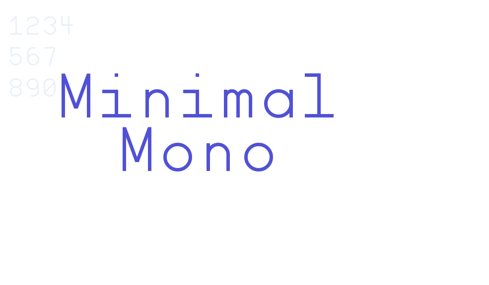 Minimal Mono-font-download