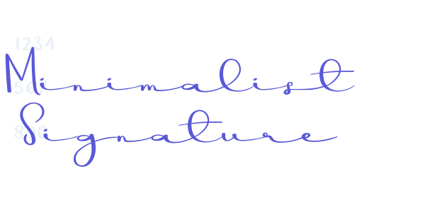 Minimalist Signature font free