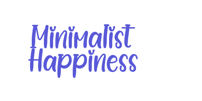 Minimalist Happiness Font Download