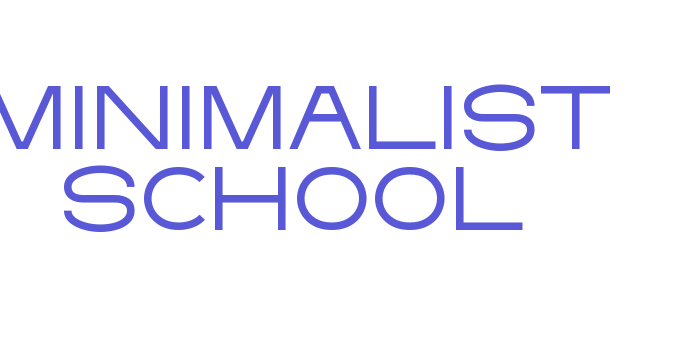 Download Minimalist School Font