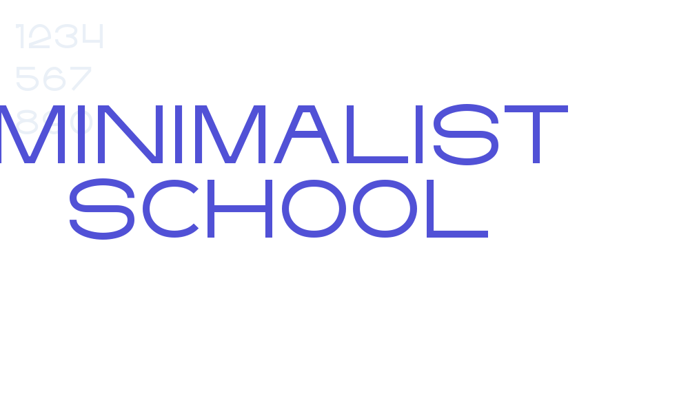 Minimalist School-font-download