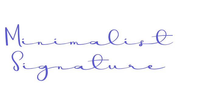 Minimalist Signature Font Download