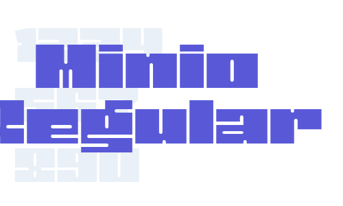 Minio Regular Font