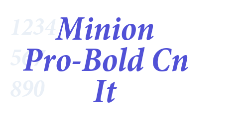 Minion Pro-Bold Cn It-font-download