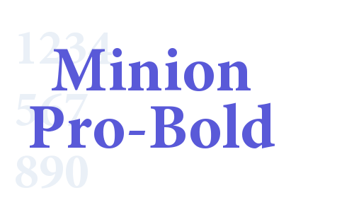 Minion Pro-Bold Font Download