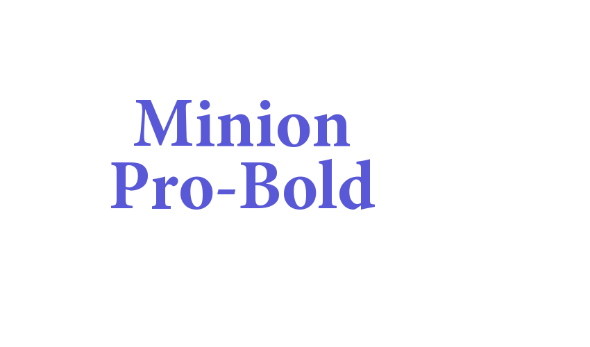 Minion Pro-Bold Font Download