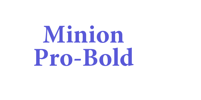 Minion Pro-Bold Font Download