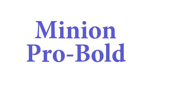 Minion Pro-Bold Font