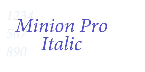 Minion Pro Italic-font-download