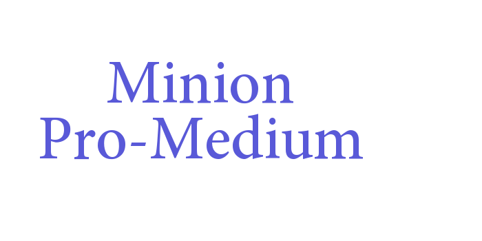 Minion Pro-Medium Font Download