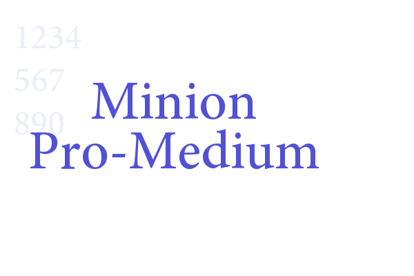 Minion Pro-Medium