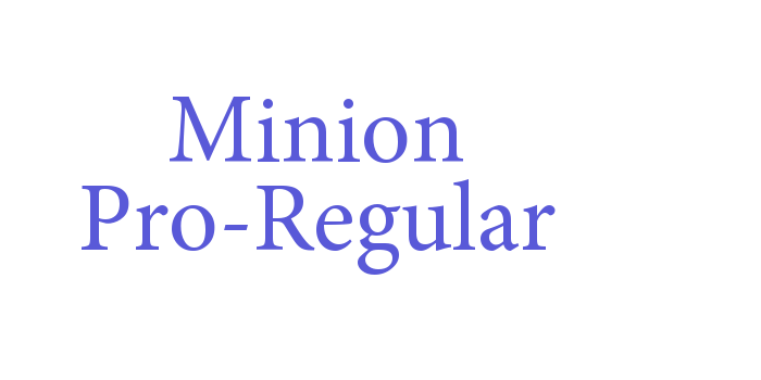 Minion Pro-Regular Font Download